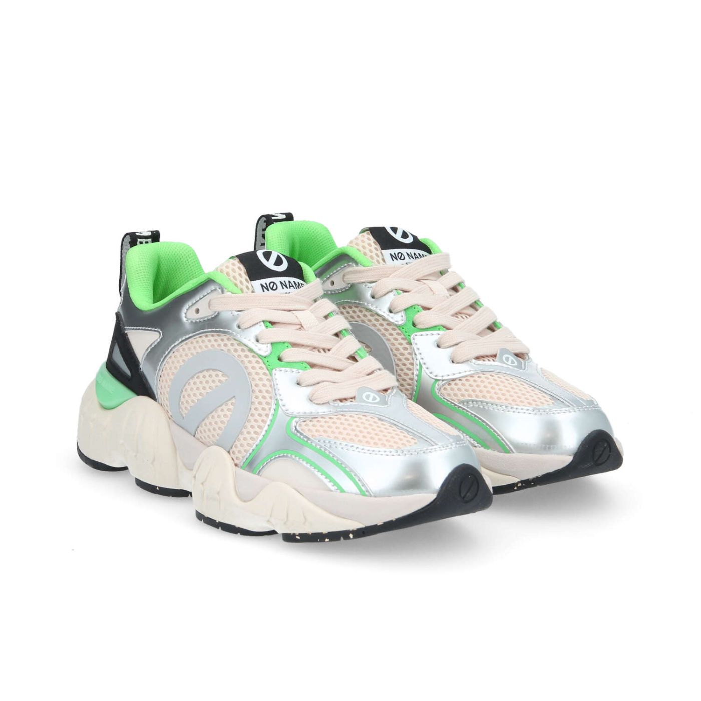 KRAZEE RUNNER W - MESH/COMBO/POPP - BLANC CASSE/ARGENT/VERT